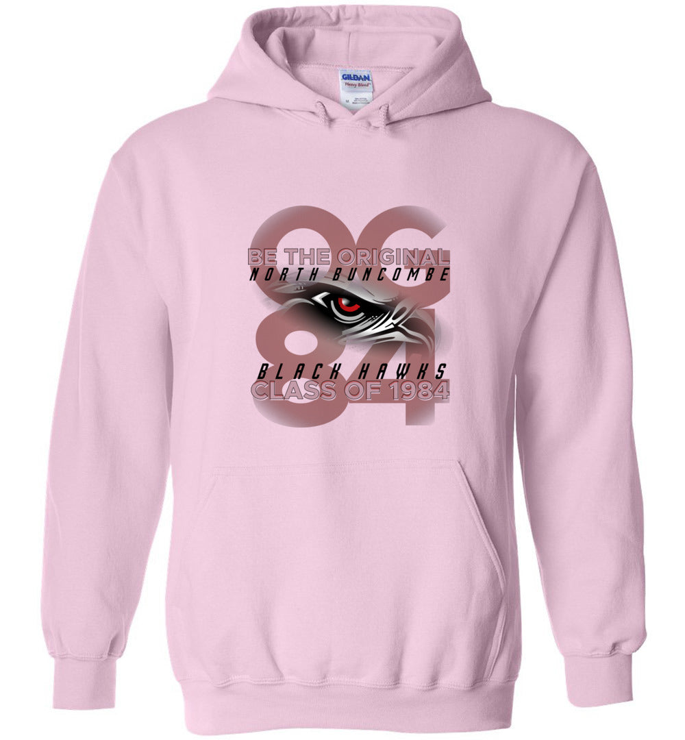 BLACK HAWKS! - Vintage 1984 Reunion Gear - Concept 001 Heavy Blend Hoodie, Modern Sports Logo