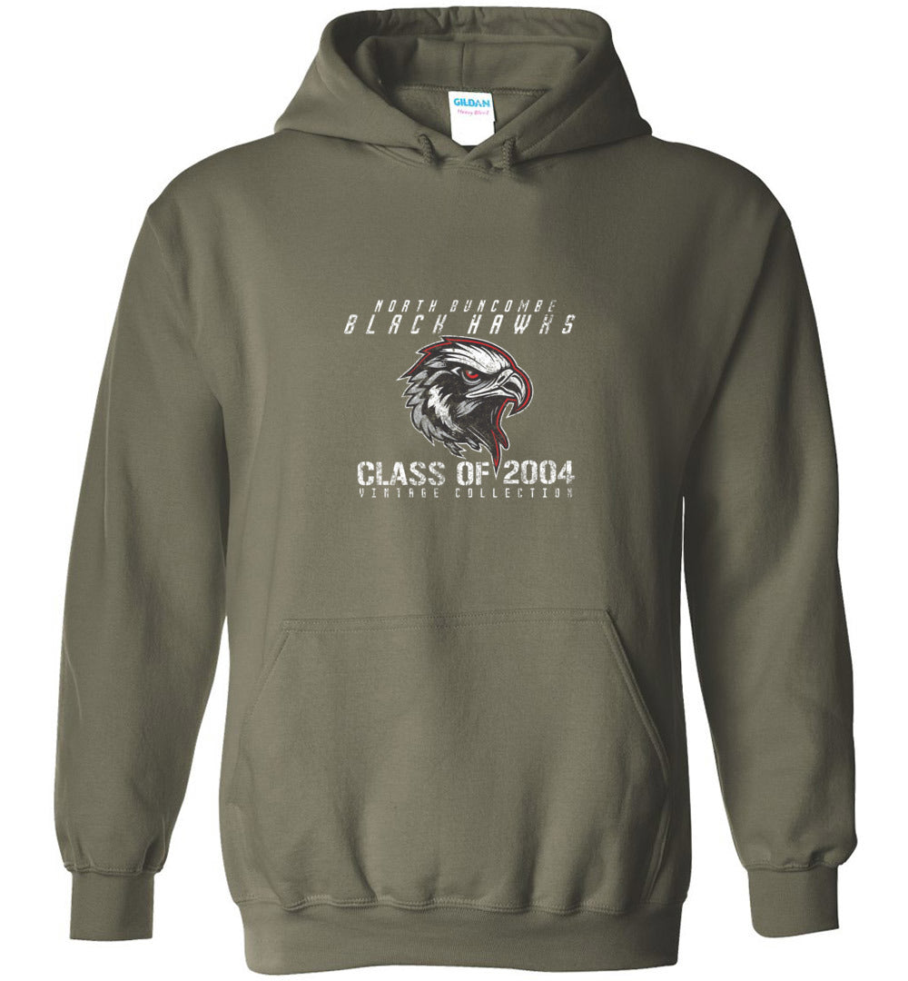BLACK HAWKS! - Vintage 2004 Reunion Gear - Concept 001 Heavy Blend Hoodie, Modern Sports Logo
