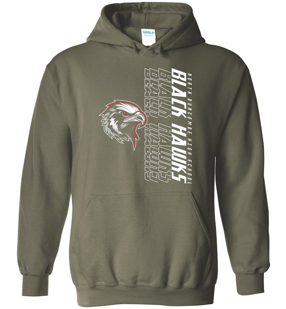 BLACK HAWKS! - Official Gear - Type 14 Hoodie, Modern Sports Logo