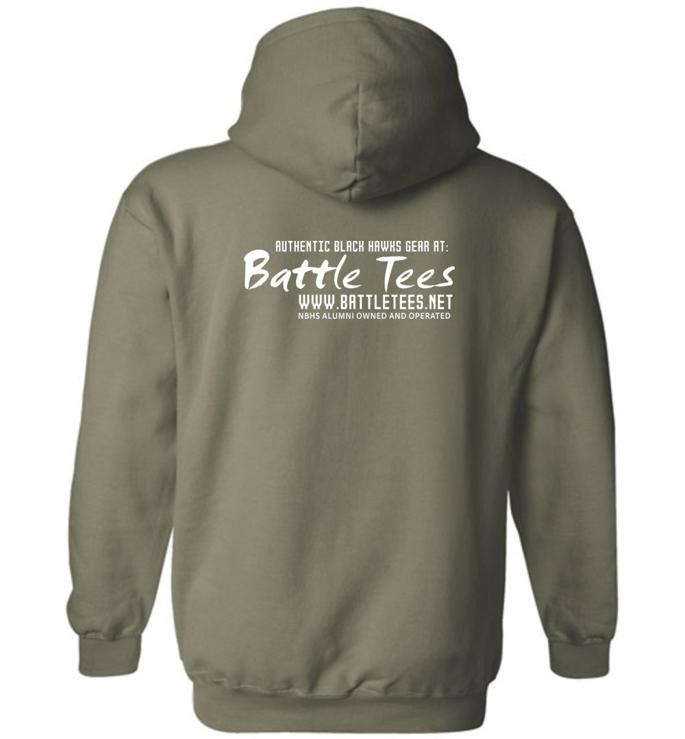 WE ARE NORTH BUNCOMBE! - Official Black Hawks Hoodie! (Dark fabric)