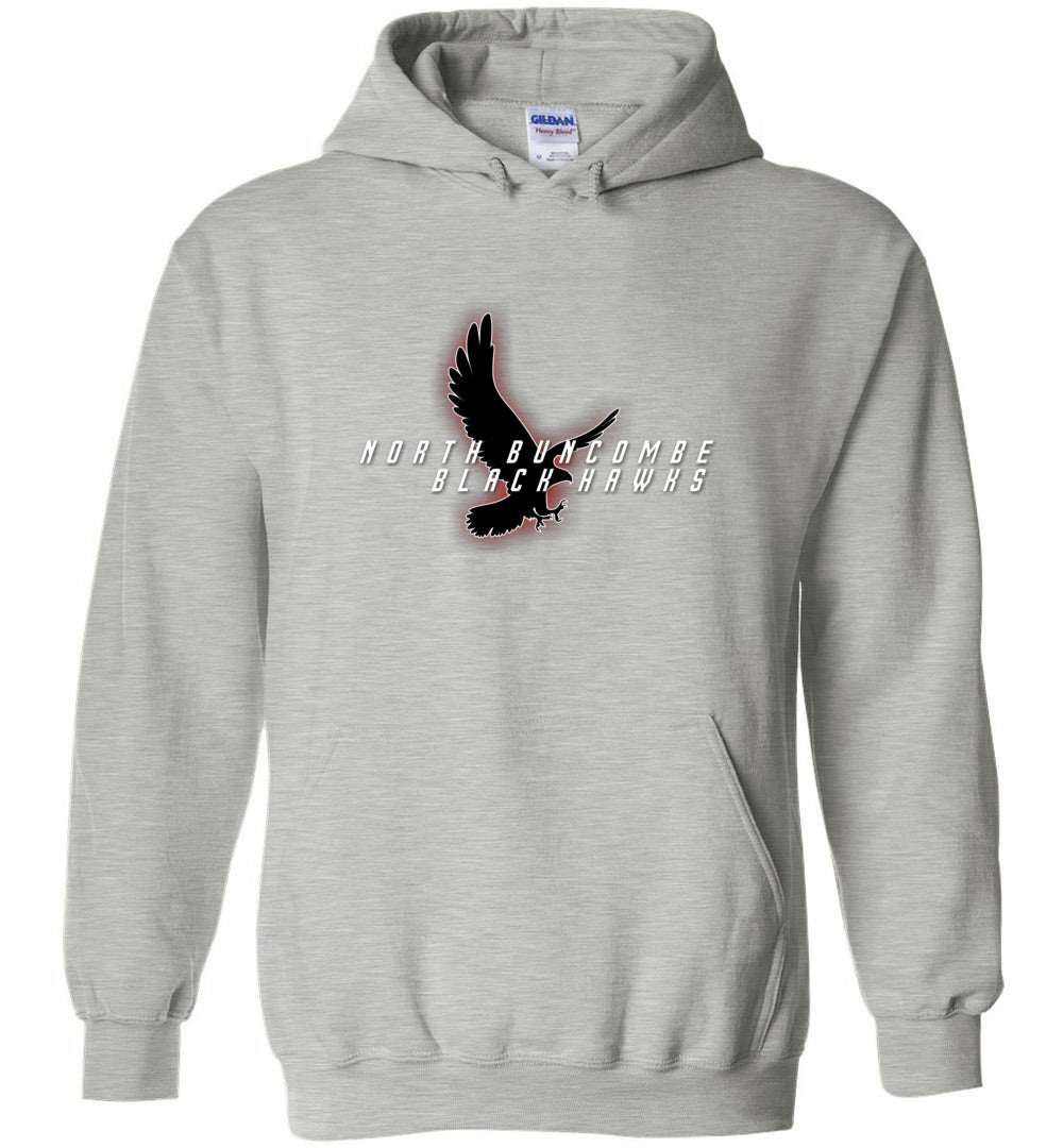BLACK HAWKS! - Type 4 Heavy Blend Hoodie, Modern Sports Logo