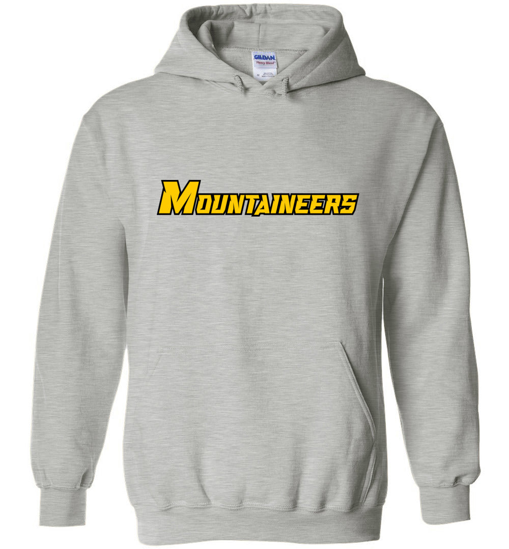 GO MOUNTAINEERS!! - Heavy Blend Hoodie, Modern Sports Logo