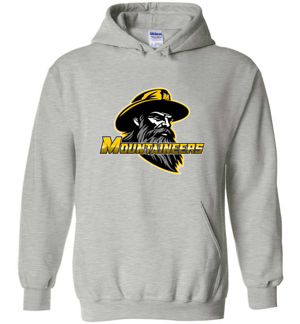 GO MOUNTAINEERS!! - Heavy Blend Hoodie, Modern Sports Logo