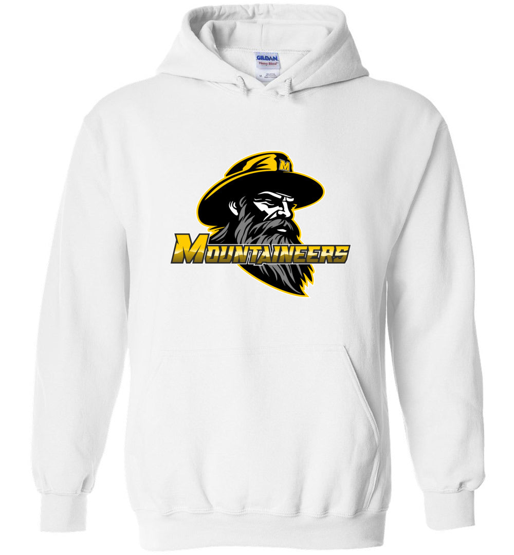 GO MOUNTAINEERS!! - Heavy Blend Hoodie, Modern Sports Logo