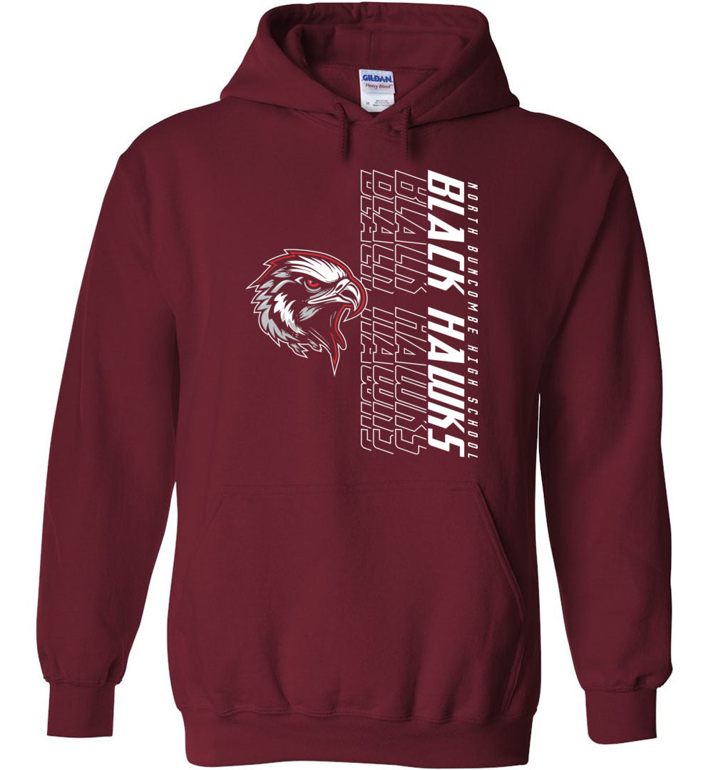 BLACK HAWKS! - Official Gear - Type 14 Hoodie, Modern Sports Logo