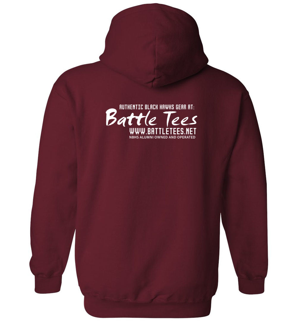WE ARE NORTH BUNCOMBE! - Official Black Hawks Hoodie! (Dark fabric)
