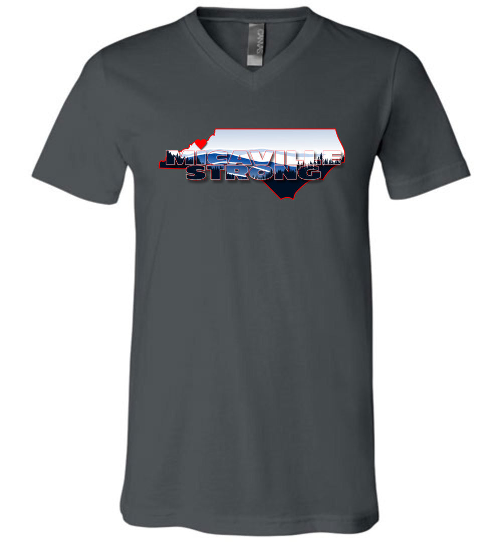MICAVILLE STRONG! - Disaster Fundraiser v-neck tee!