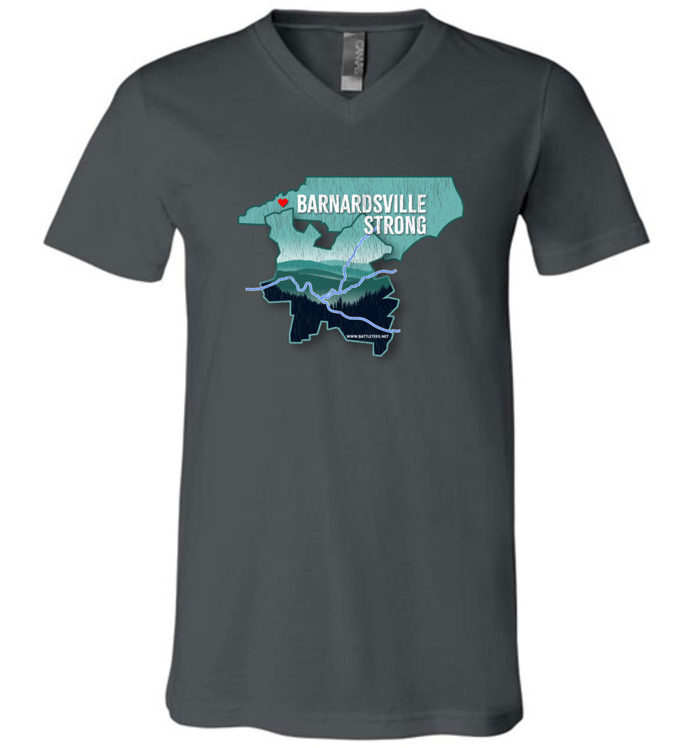 BARNARDSVILLE STRONG! - Disaster Fundraising v-neck tee!