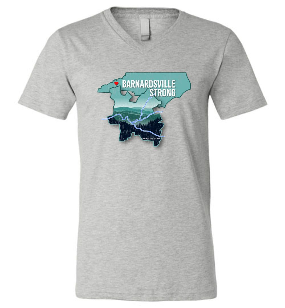 BARNARDSVILLE STRONG! - Disaster Fundraising v-neck tee!