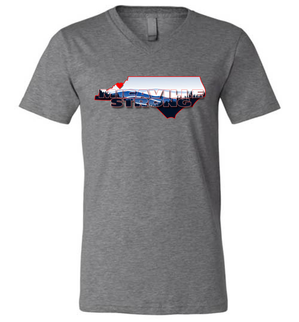 MICAVILLE STRONG! - Disaster Fundraiser v-neck tee!
