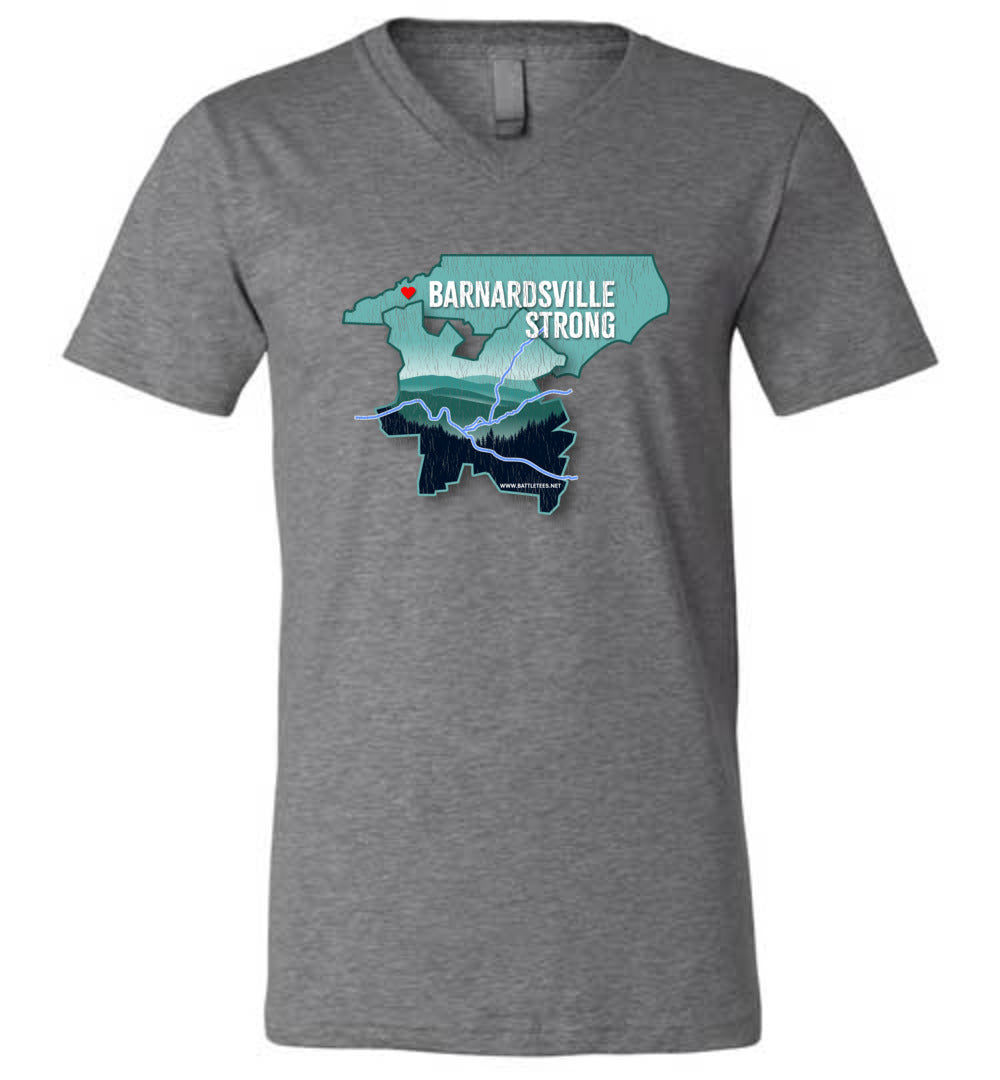 BARNARDSVILLE STRONG! - Disaster Fundraising v-neck tee!