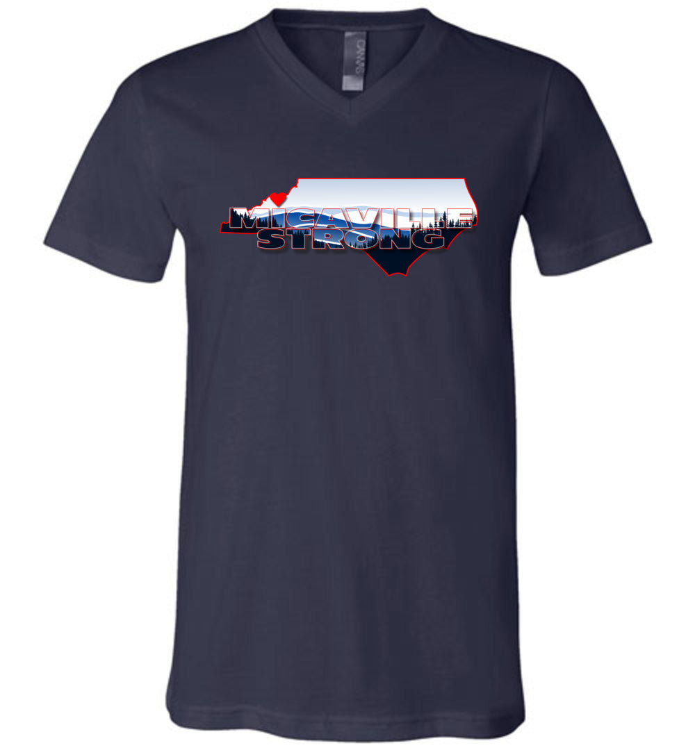 MICAVILLE STRONG! - Disaster Fundraiser v-neck tee!