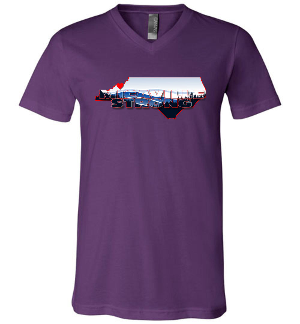 MICAVILLE STRONG! - Disaster Fundraiser v-neck tee!