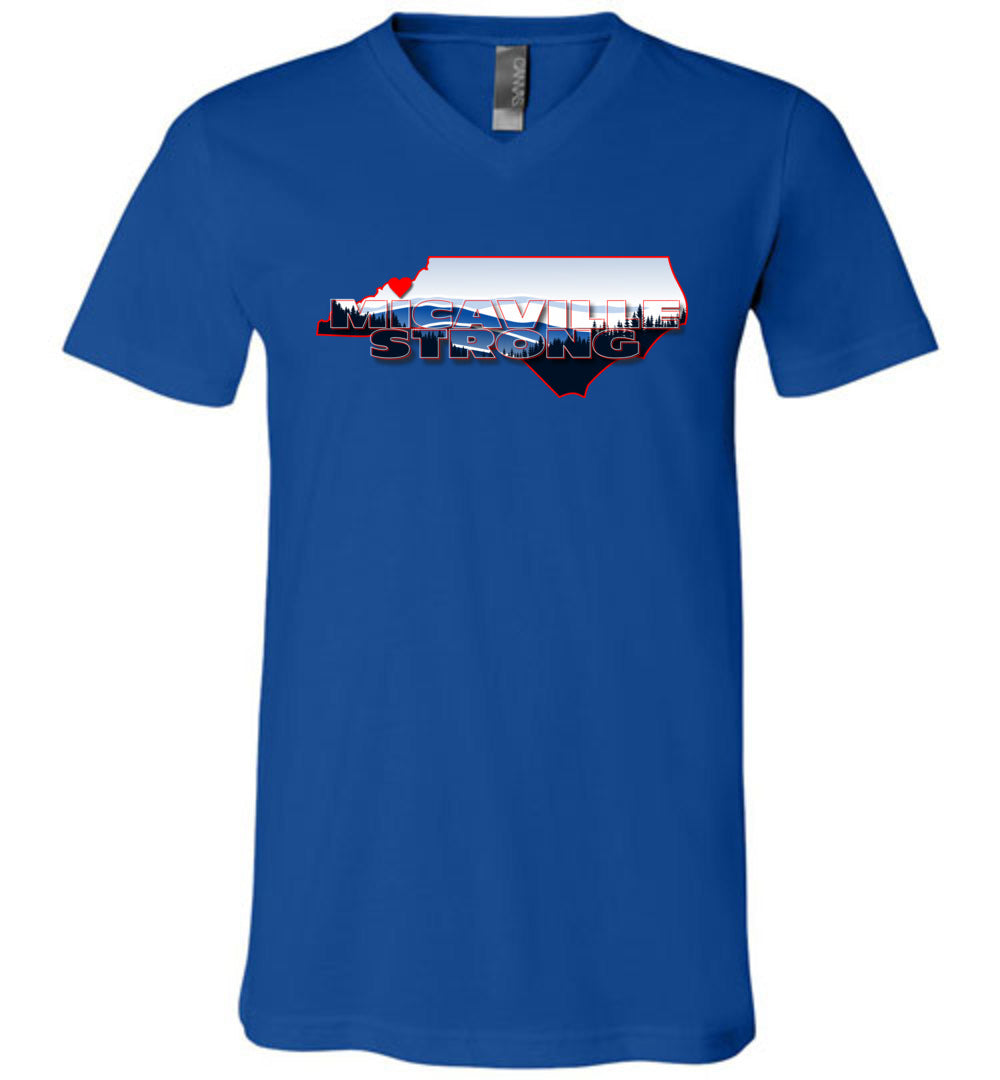 MICAVILLE STRONG! - Disaster Fundraiser v-neck tee!