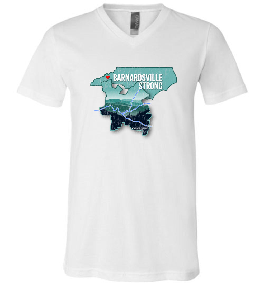 BARNARDSVILLE STRONG! - Disaster Fundraising v-neck tee!