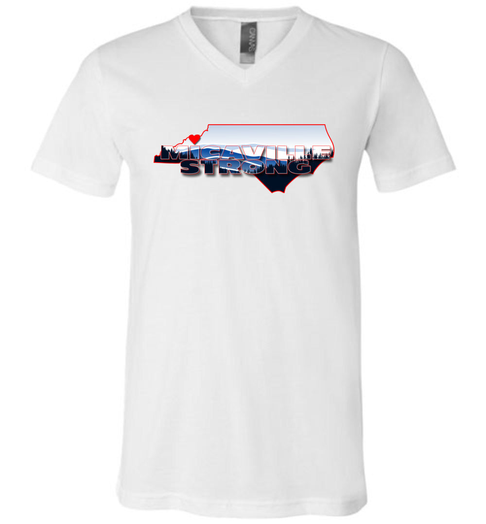 MICAVILLE STRONG! - Disaster Fundraiser v-neck tee!