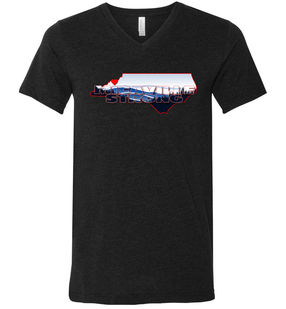MICAVILLE STRONG! - Disaster Fundraiser v-neck tee!