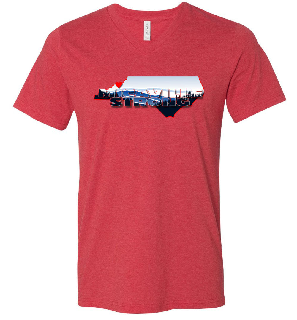 MICAVILLE STRONG! - Disaster Fundraiser v-neck tee!