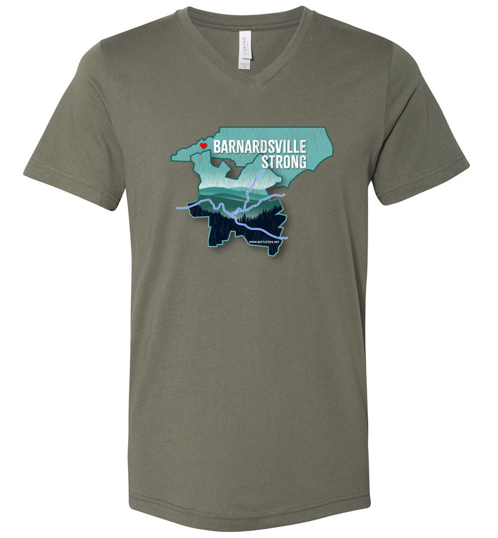 BARNARDSVILLE STRONG! - Disaster Fundraising v-neck tee!