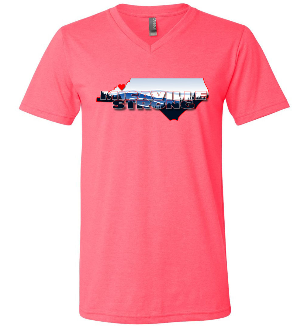 MICAVILLE STRONG! - Disaster Fundraiser v-neck tee!
