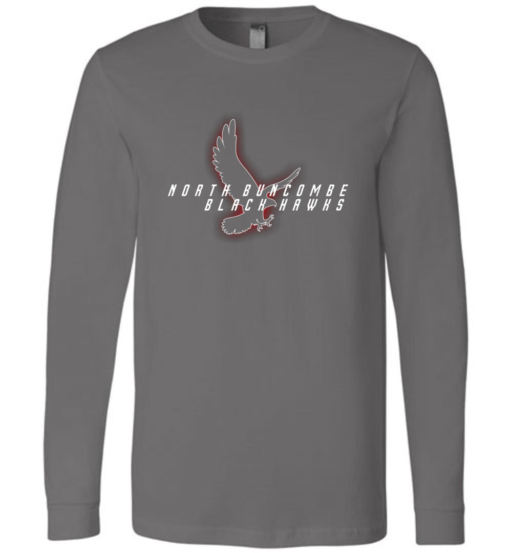 BLACK HAWKS! - Official Gear - Type 4 Long Sleeve Unisex, Modern Sports Logo