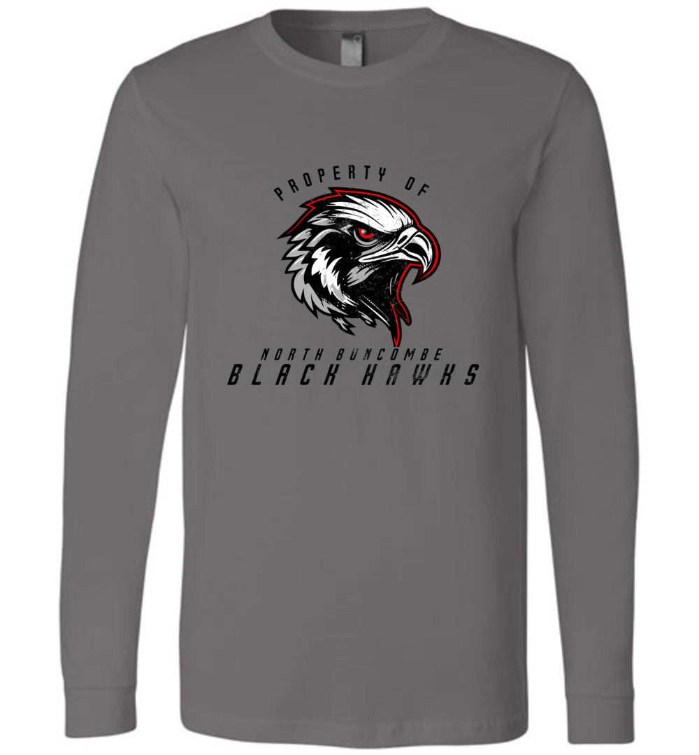BLACK HAWKS! - Official Gear - Type 8 Long Sleeve Unisex, Modern Sports Logo