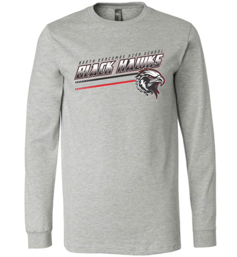 BLACK HAWKS! - Official Gear - Type 13 Long Sleeve Unisex, Modern Sports Logo