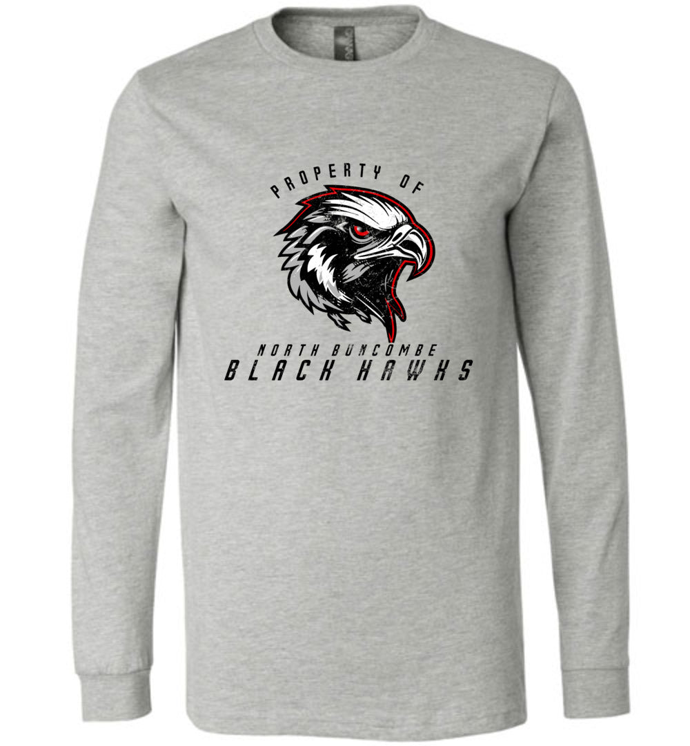 BLACK HAWKS! - Official Gear - Type 8 Long Sleeve Unisex, Modern Sports Logo