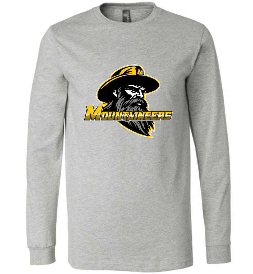 GO MOUNTAINEERS!! - Long Sleeve Unisex, Modern Sports Logo