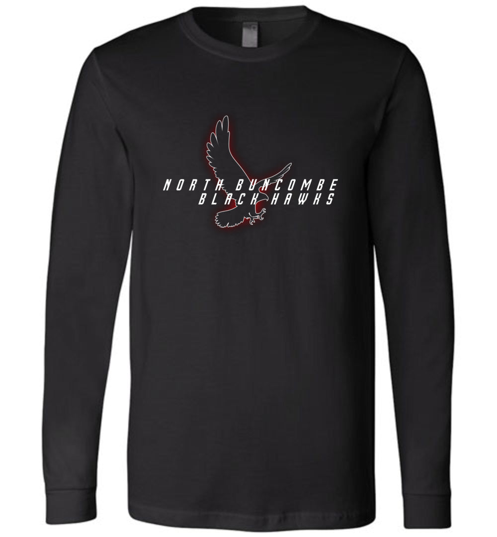 BLACK HAWKS! - Official Gear - Type 4 Long Sleeve Unisex, Modern Sports Logo