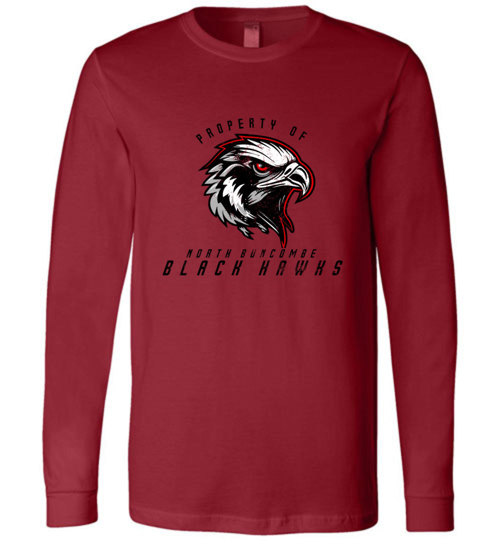 BLACK HAWKS! - Official Gear - Type 8 Long Sleeve Unisex, Modern Sports Logo