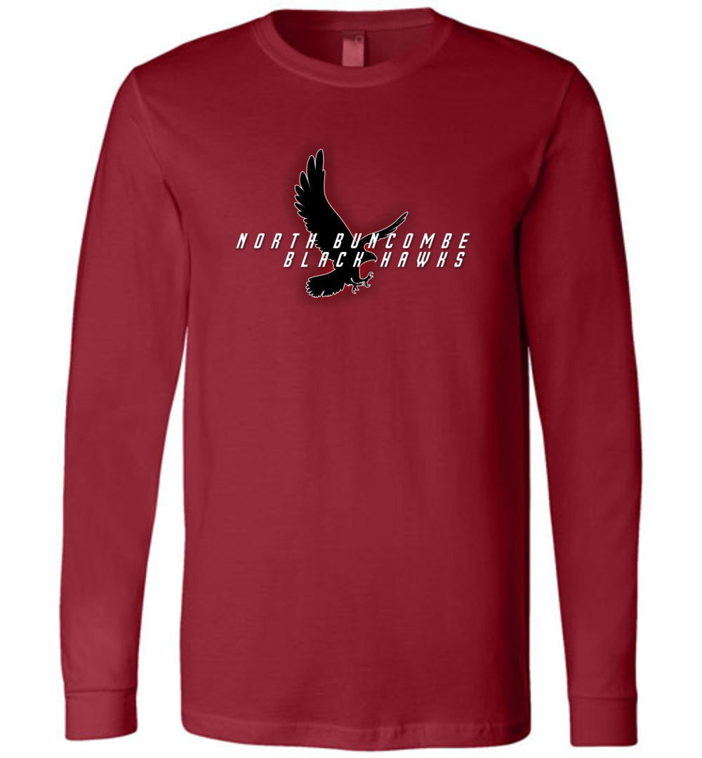 BLACK HAWKS! - Official Gear - Type 4 Long Sleeve Unisex, Modern Sports Logo