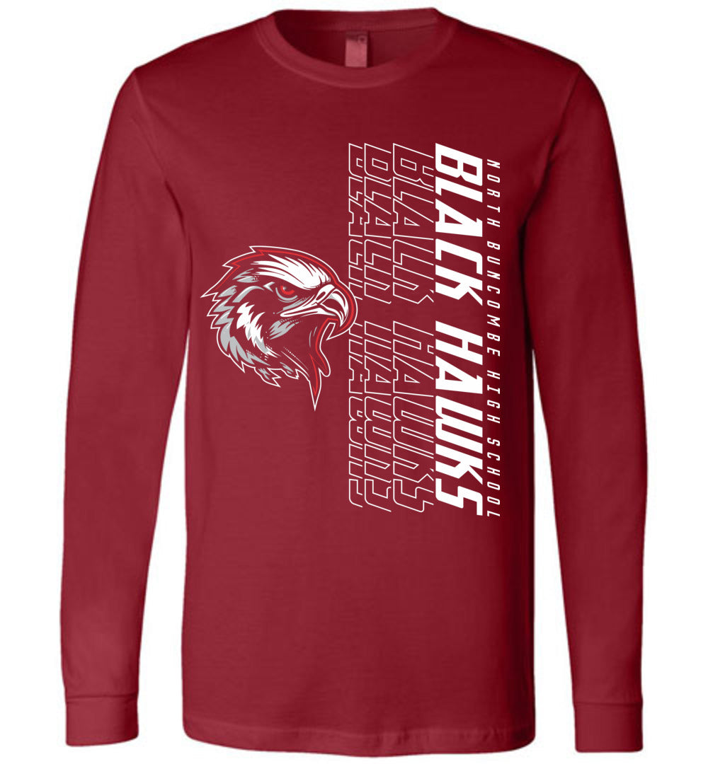 BLACK HAWKS! - Official Gear - Type 14 Long Sleeve Unisex, Modern Sports Logo