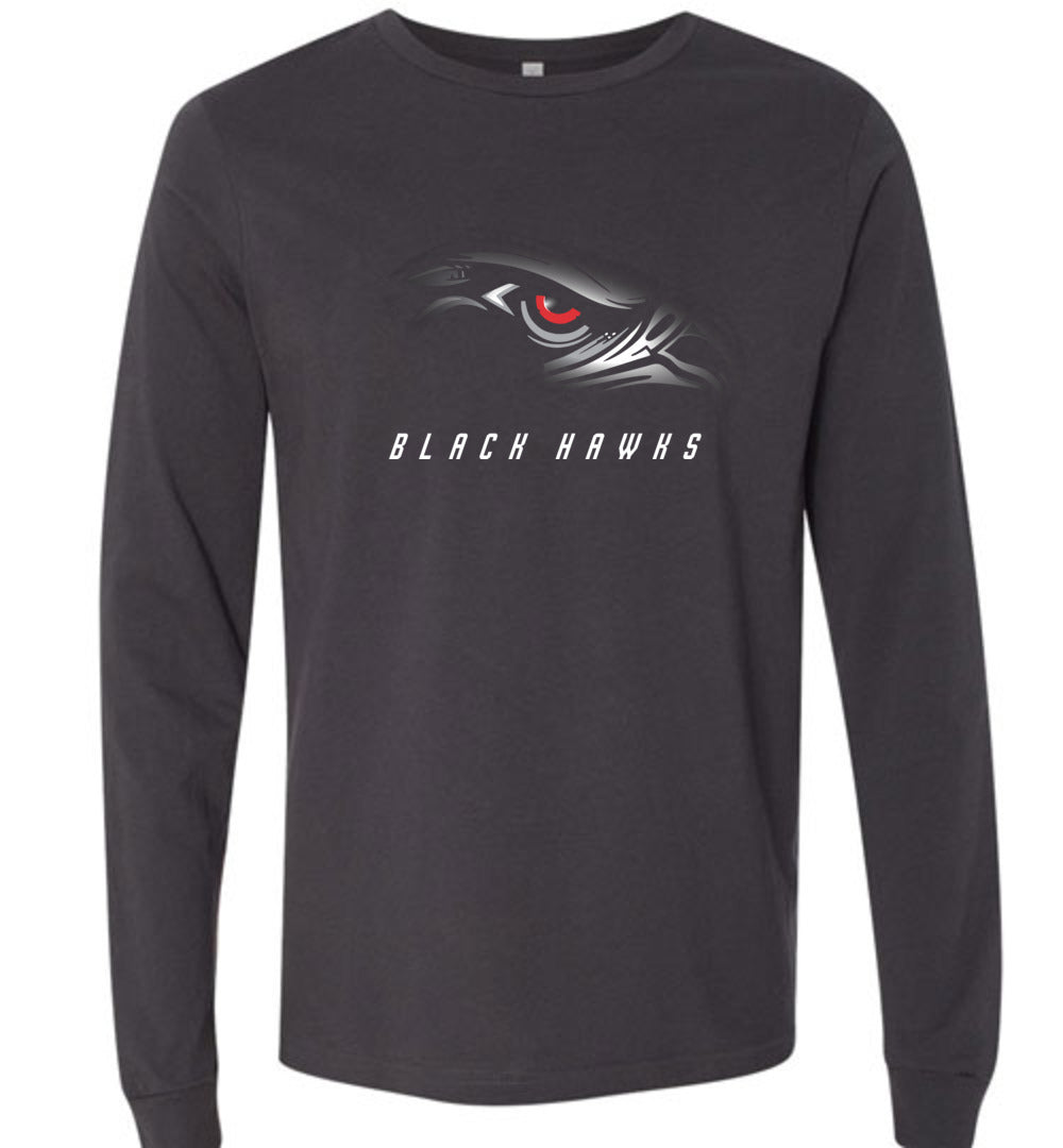 BLACK HAWKS! - Official Gear - Type 1 Long Sleeve Unisex, Modern Sports Logo