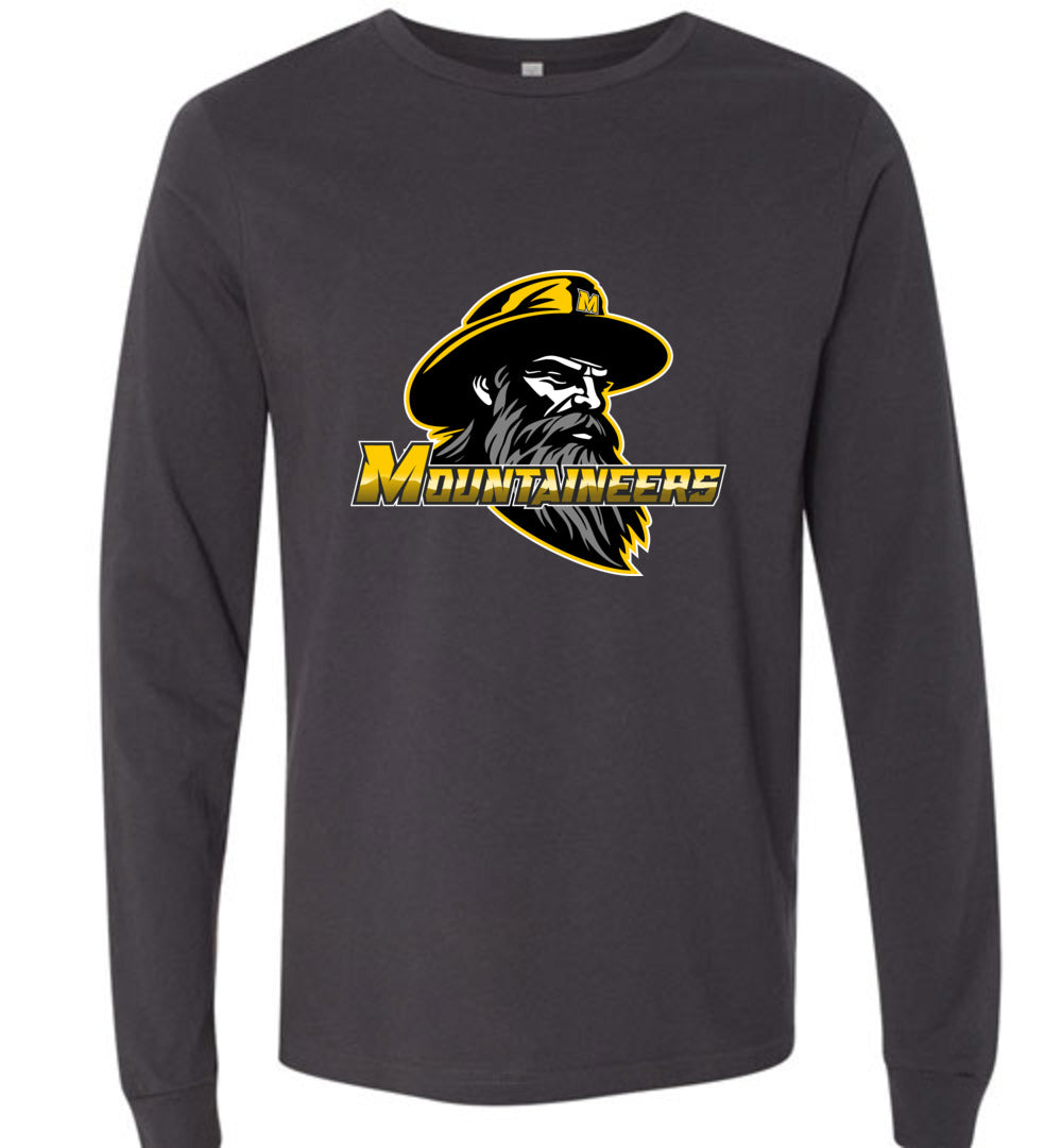 GO MOUNTAINEERS!! - Long Sleeve Unisex, Modern Sports Logo