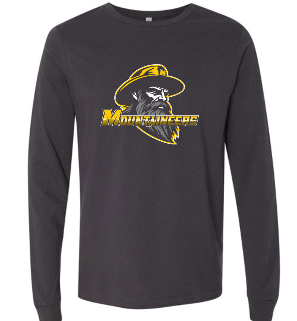 GO MOUNTAINEERS!! - Long Sleeve Unisex, Modern Sports Logo