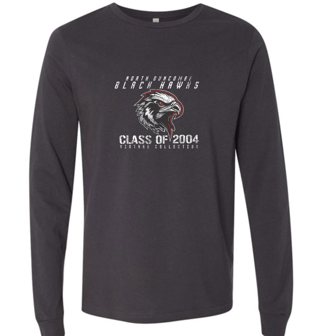 BLACK HAWKS! - Vintage 2004 Reunion Gear - Concept 001 Long Sleeve Unisex, Modern Sports Logo