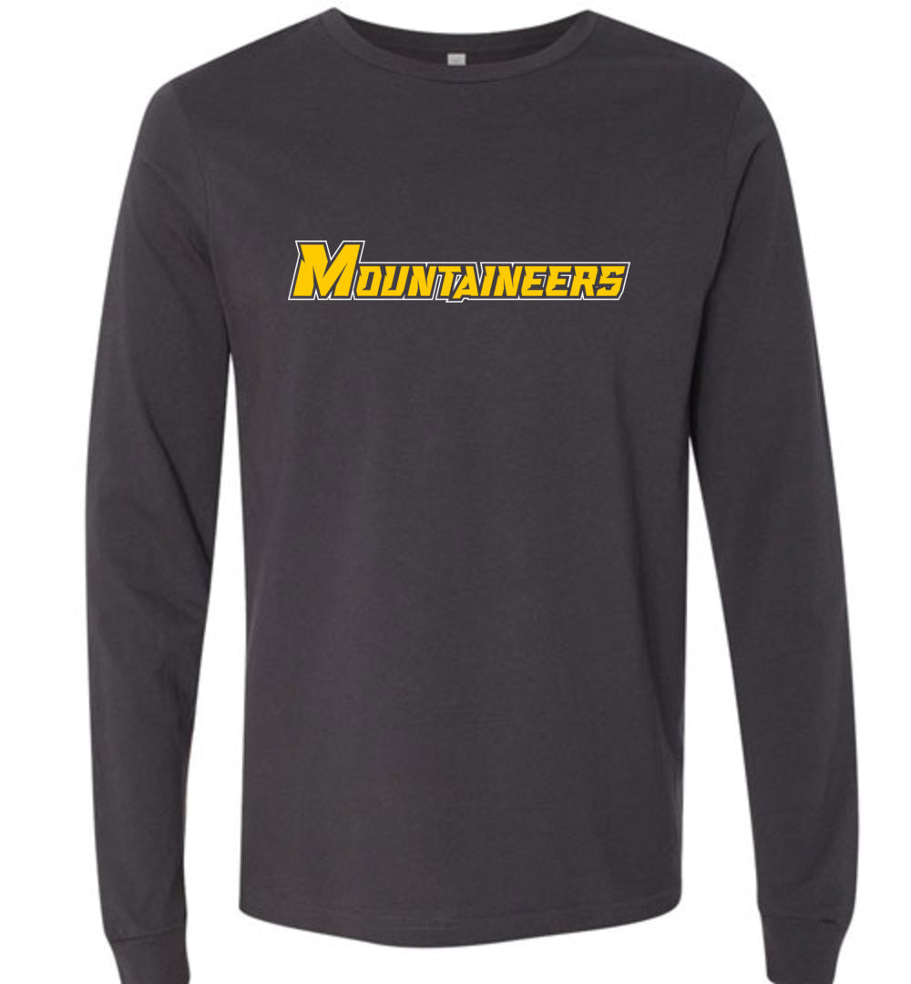 GO MOUNTAINEERS!! - Long Sleeve Unisex, Modern Sports Logo