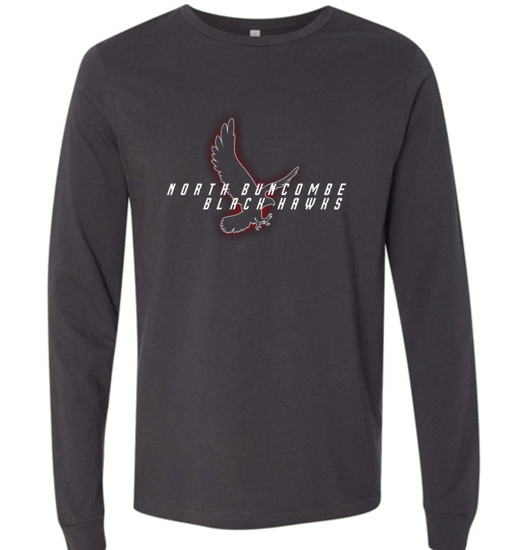 BLACK HAWKS! - Official Gear - Type 4 Long Sleeve Unisex, Modern Sports Logo