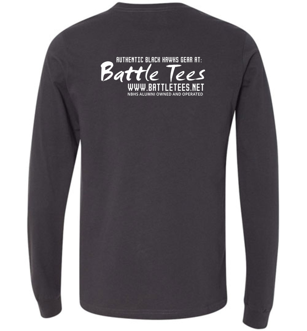 WE ARE NORTH BUNCOMBE! - Official Black Hawks Long Sleeve! (Dark fabric)