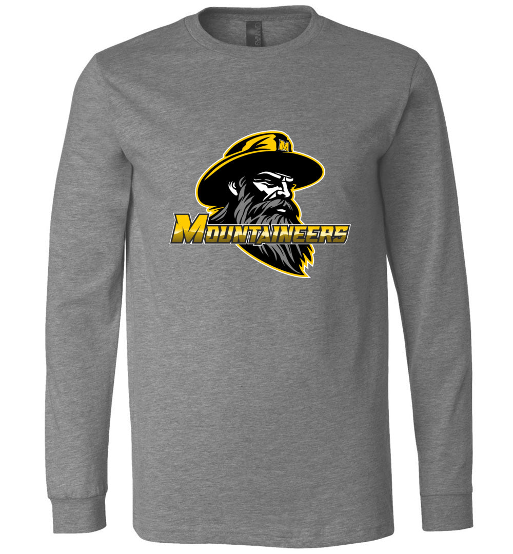 GO MOUNTAINEERS!! - Long Sleeve Unisex, Modern Sports Logo