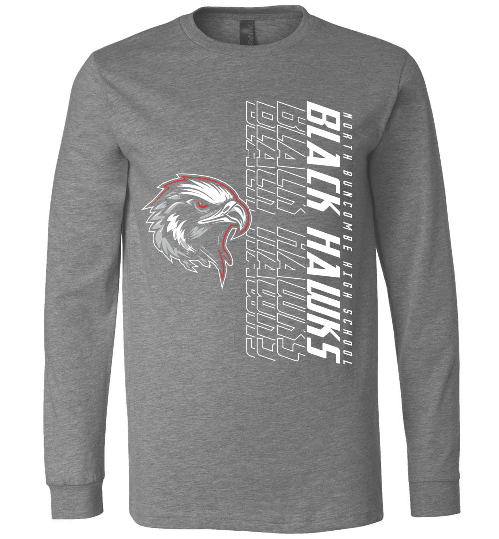 BLACK HAWKS! - Official Gear - Type 14 Long Sleeve Unisex, Modern Sports Logo