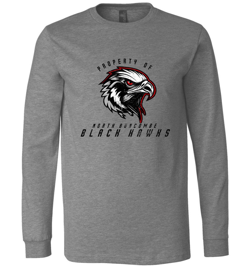 BLACK HAWKS! - Official Gear - Type 8 Long Sleeve Unisex, Modern Sports Logo