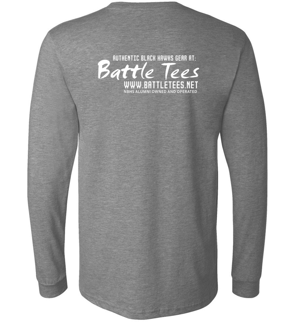 WE ARE NORTH BUNCOMBE! - Official Black Hawks Long Sleeve! (Dark fabric)