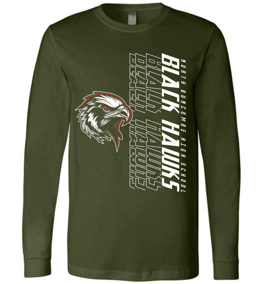 BLACK HAWKS! - Official Gear - Type 14 Long Sleeve Unisex, Modern Sports Logo