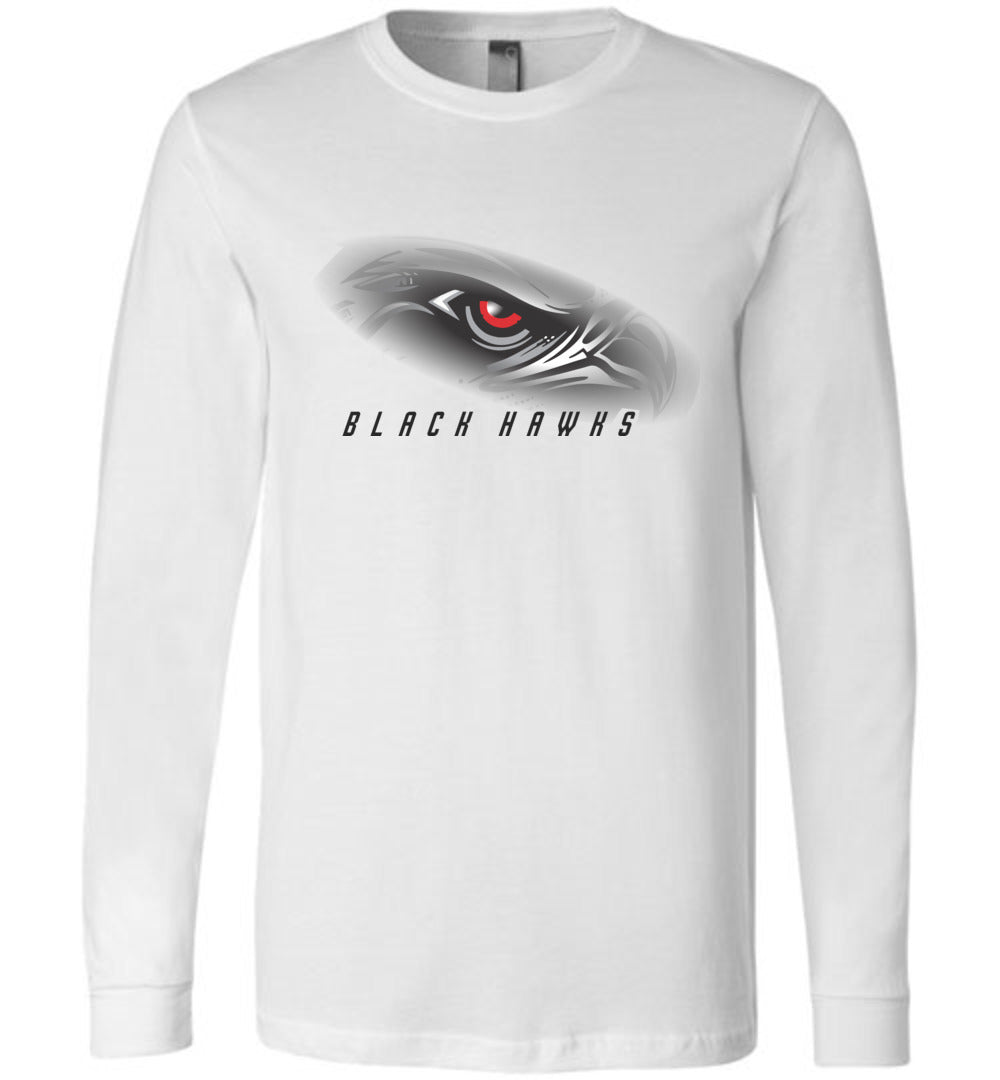 BLACK HAWKS! - Official Gear - Type 1 Long Sleeve Unisex, Modern Sports Logo