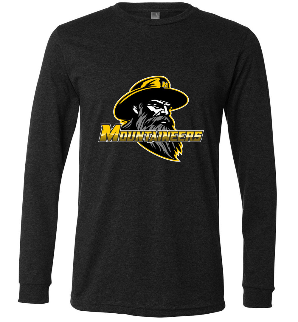 GO MOUNTAINEERS!! - Long Sleeve Unisex, Modern Sports Logo