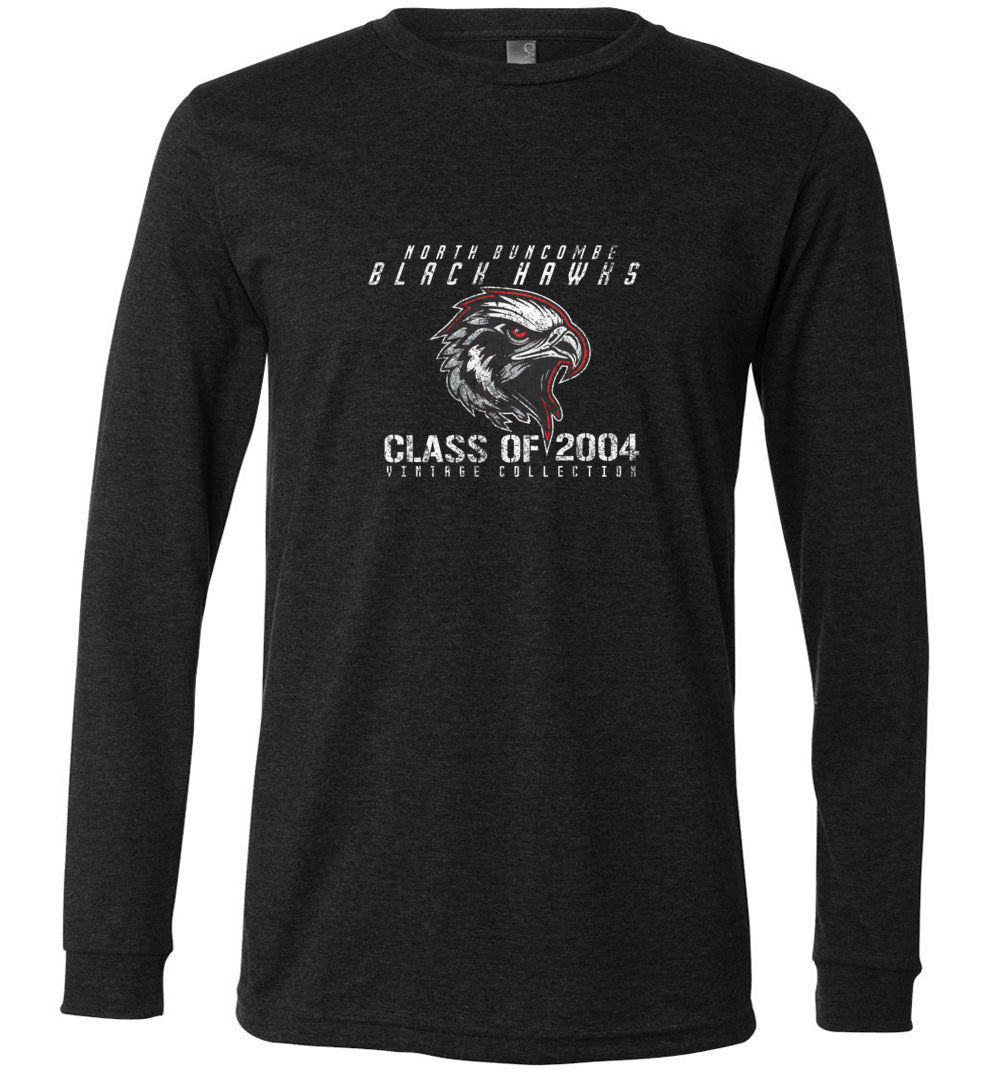 BLACK HAWKS! - Vintage 2004 Reunion Gear - Concept 001 Long Sleeve Unisex, Modern Sports Logo