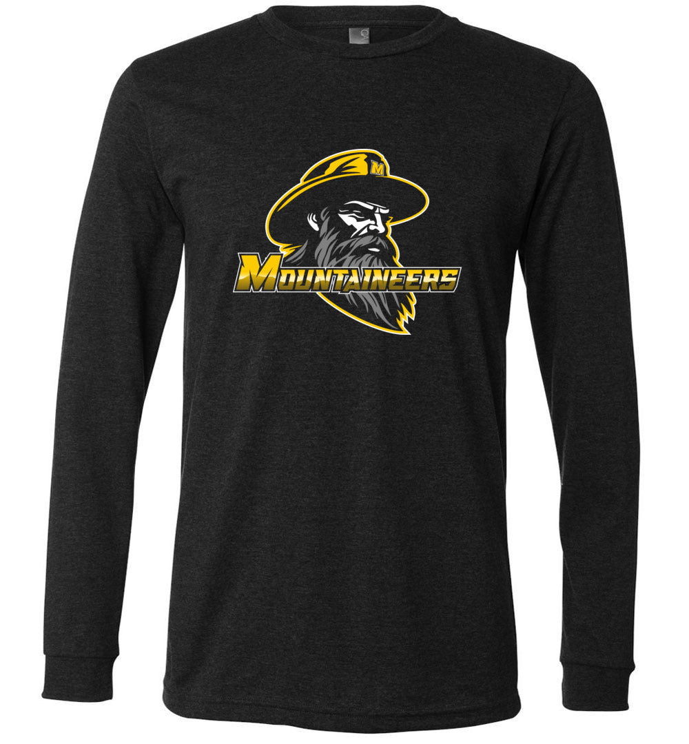GO MOUNTAINEERS!! - Long Sleeve Unisex, Modern Sports Logo