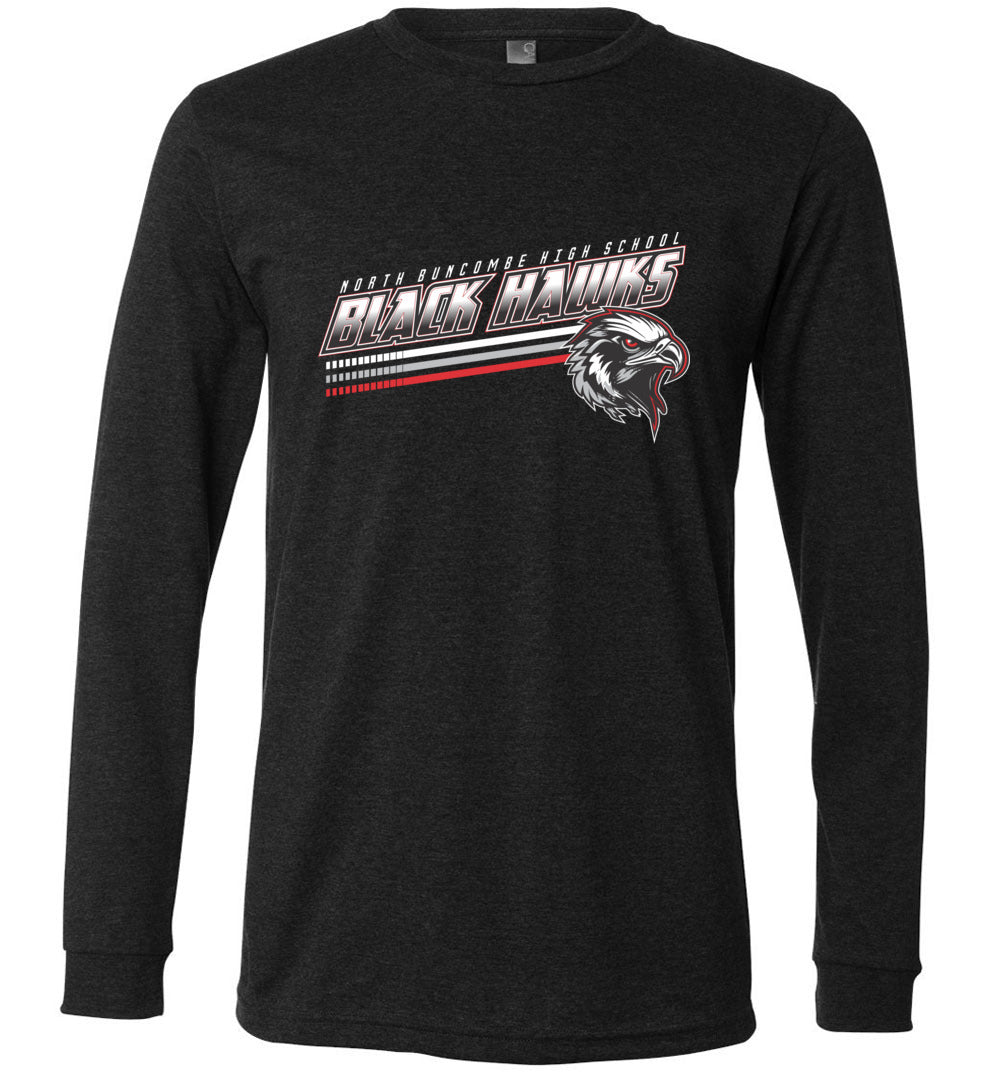 BLACK HAWKS! - Official Gear - Type 13 Long Sleeve Unisex, Modern Sports Logo